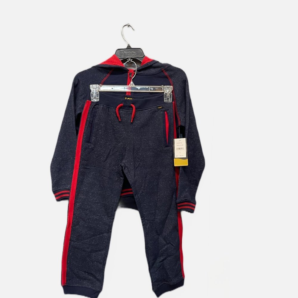 NWT! NWT!Lee Boys' 2-Piece Sweatsuit Pants Set - Dark Blue‎ Small
